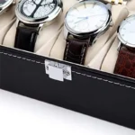 leather watch display box