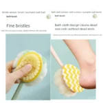 Bath brush shower sponge long handle