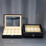 leather watch display box