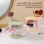 Desktop storage box rotatable makeup and stationery organizer