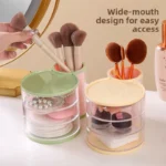 Desktop storage box rotatable makeup and stationery organizer
