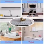Faucet silicone pad for kitchen sink