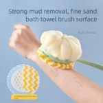 Bath brush shower sponge long handle