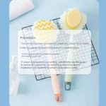 Bath brush shower sponge long handle