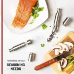 Adjustable salt and pepper grinder for kitchen