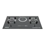 Hanco Tempered Glass Electric + Gas Hob - Model-HIRC 130-Digital