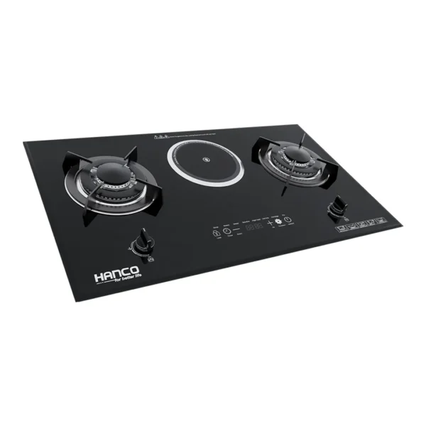 Hanco Tempered Glass Electric + Gas Hob - Model-HIRC 130-Digital - Image 2