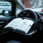 car steering wheel tray board for laptop and dining