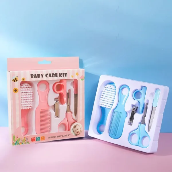 6pcs baby care set grooming brush nail trimmer hygiene kit