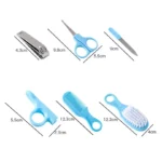 6pcs baby care set grooming brush nail trimmer hygiene kit