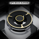 Model 606 Black Glass Gas Hob with EPS Burners