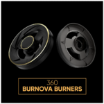 Model 302 Anti Print Stainless Steel Gas Hob with Burnova Burners