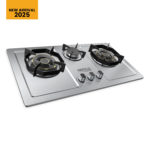 Model 306 Anti Print Stainless Steel Gas Hob with Brass Burners