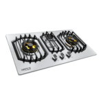 Model 774 SS Stainless Steel Gas Hob with 3 Burners