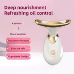 digital face and neck massager skin care device