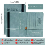 passport card holder travel wallet organizer