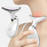 digital face and neck massager skin care device