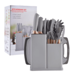 19 piece silicone kitchen utensil set heat resistant tools