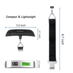 digital luggage scale 50kg portable lcd display
