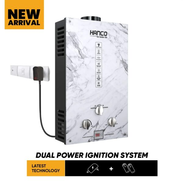 7 liter instant gas water heater Model 7G3 dual ignition