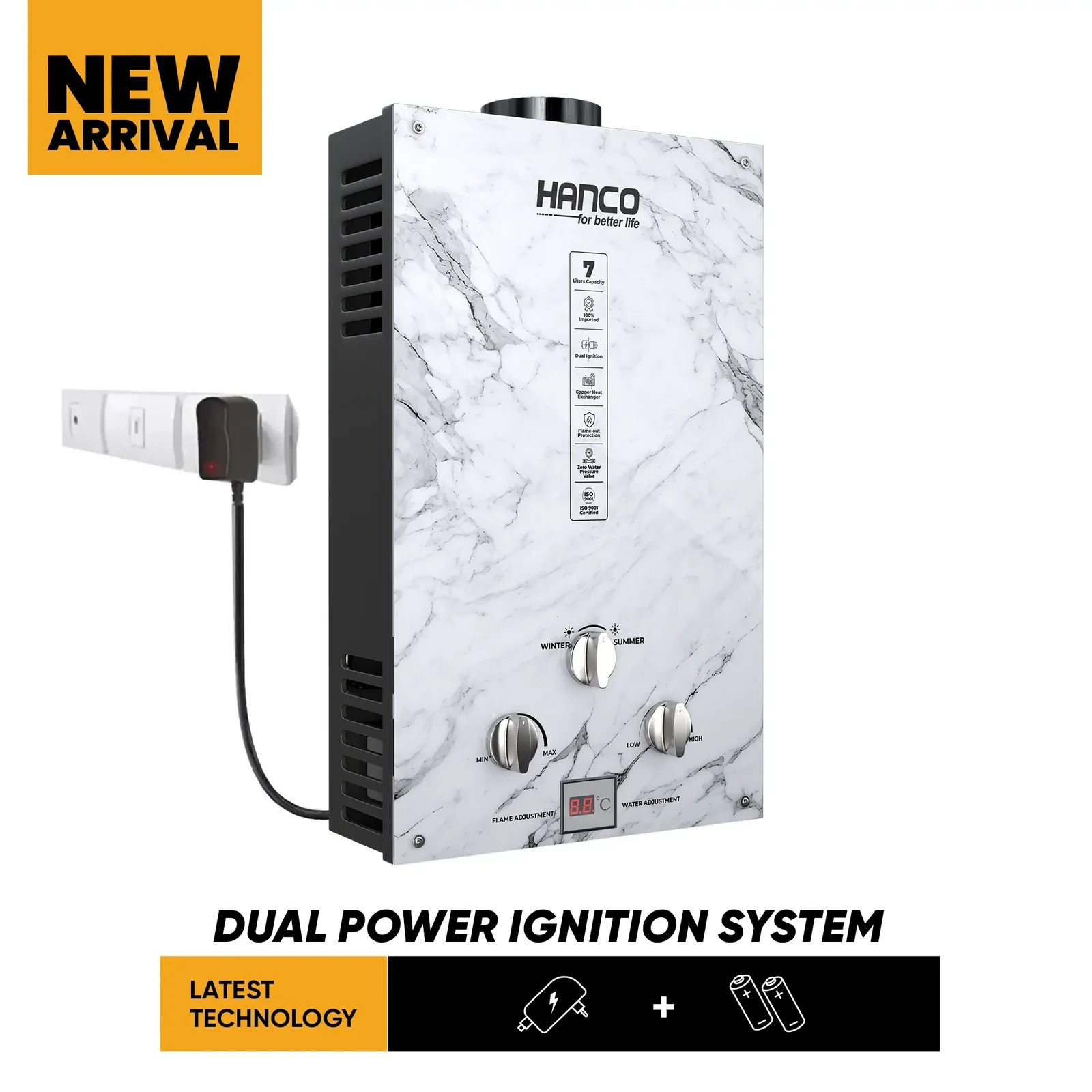 7 liter instant gas water heater Model 7G3 dual ignition