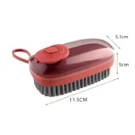 liquid cleaning brush soap dispensing soft bristle cleaner