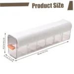 transparent storage box household organizer