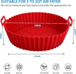 silicone baking tray mold reusable air fryer liner