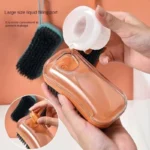 liquid cleaning brush soap dispensing soft bristle cleaner