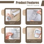 transparent storage box household organizer