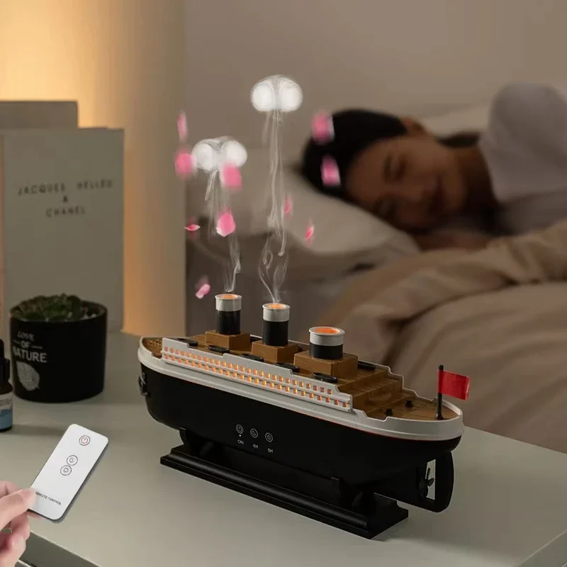 titanic ship aroma diffuser air humidifier remote control