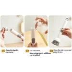 kitchen cleaning brush long handle adjustable scrubber