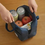 insulated lunch handbag with aluminum foil lining