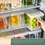 kitchen storage airtight food container stackable organizer