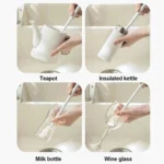 silicone cleaning brush long handle bottle cleaner