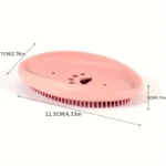 creative soap tray with drainage and brush holder