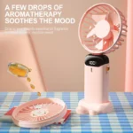 mini fan portable USB rechargeable neck fan