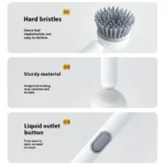 kitchen cleaning brush long handle adjustable scrubber