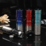 temperature bottle smart LED stainless steel thermal flask