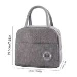 insulated lunch handbag with aluminum foil lining