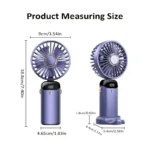 mini fan portable USB rechargeable neck fan