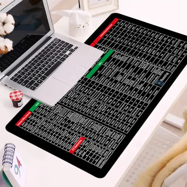 keyboard pad anti slip office shortcut mouse mat
