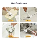 kitchen cleaning brush long handle adjustable scrubber
