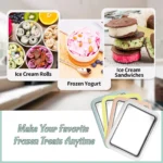 multifunctional rolled ice cream maker for homemade frozen desserts