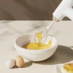rechargeable electric egg beater with 3 speed whisk