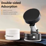 magnetic mobile stand with vacuum suction and swivel design