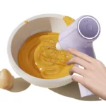 rechargeable electric egg beater with 3 speed whisk