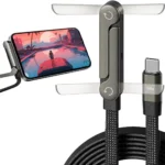 240W USB Type-C charger cable with built-in phone stand