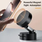 magnetic mobile stand with vacuum suction and swivel design