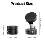 magnetic mobile stand with vacuum suction and swivel design